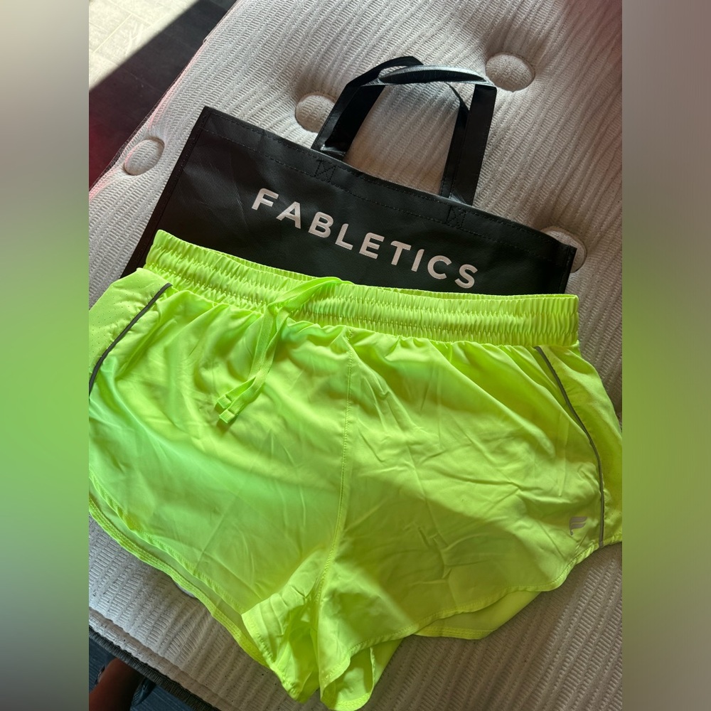 NWOT neon fabletics shorts